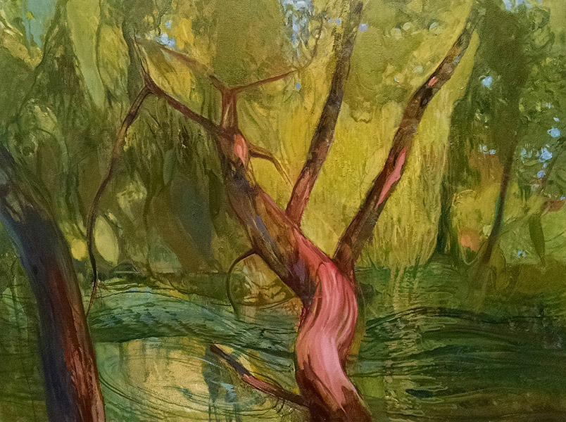 River and Willows, oil on canvas, 30 x 40