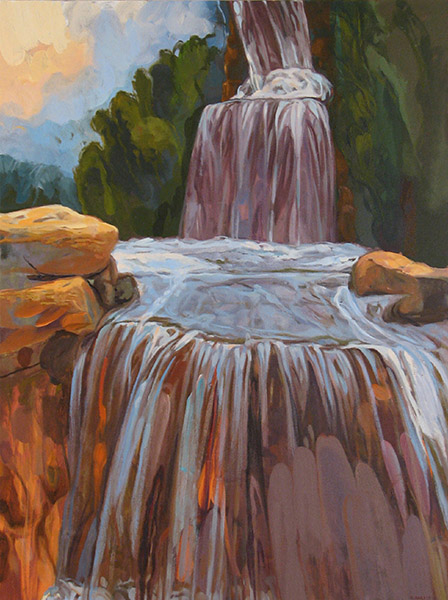 &lt;i&gt;Flowing Waters,&lt;/i&gt; oil on canvas, 40 x 30&quot;