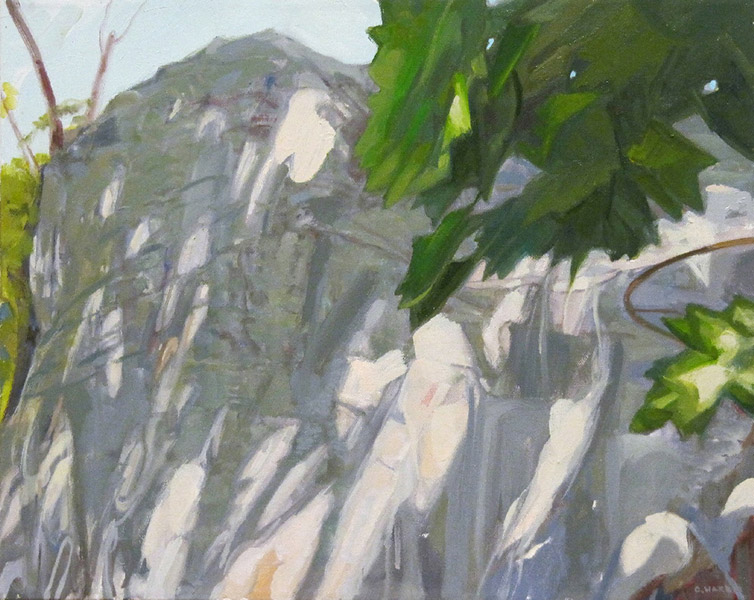 &lt;i&gt;Light on the Granite Boulder&lt;/i&gt;, oil on canvas, 16 x 20&quot;